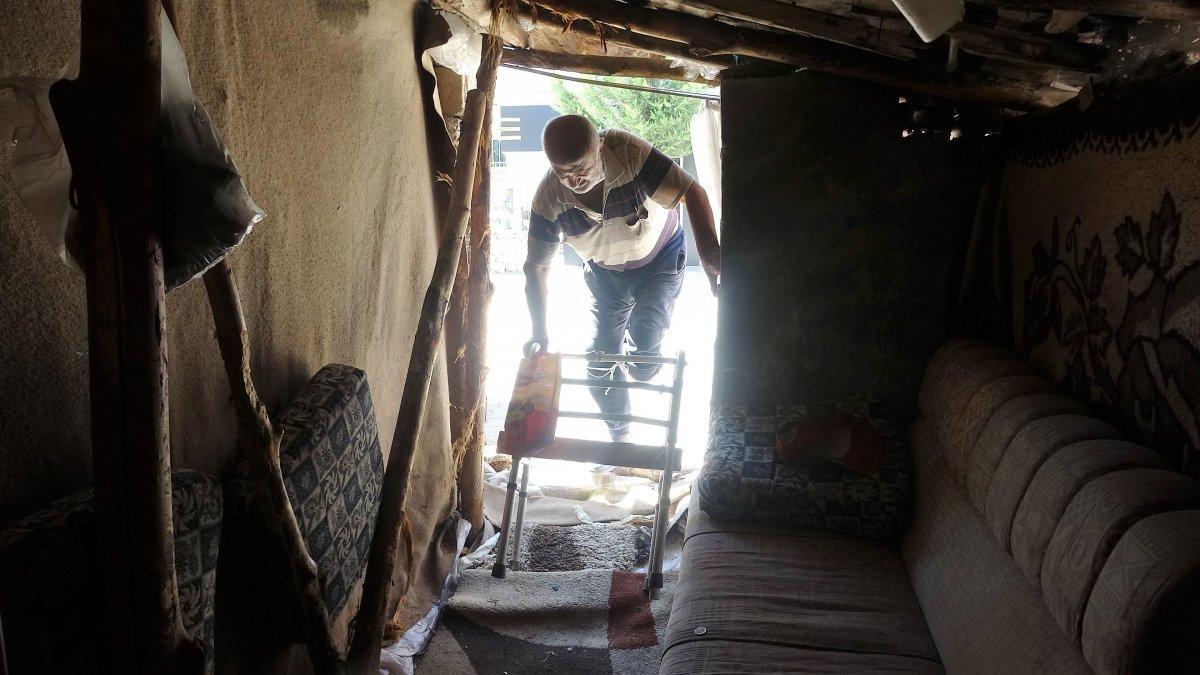 Tokat'ta yaşayan engelli adamın yaşam mücadelesi