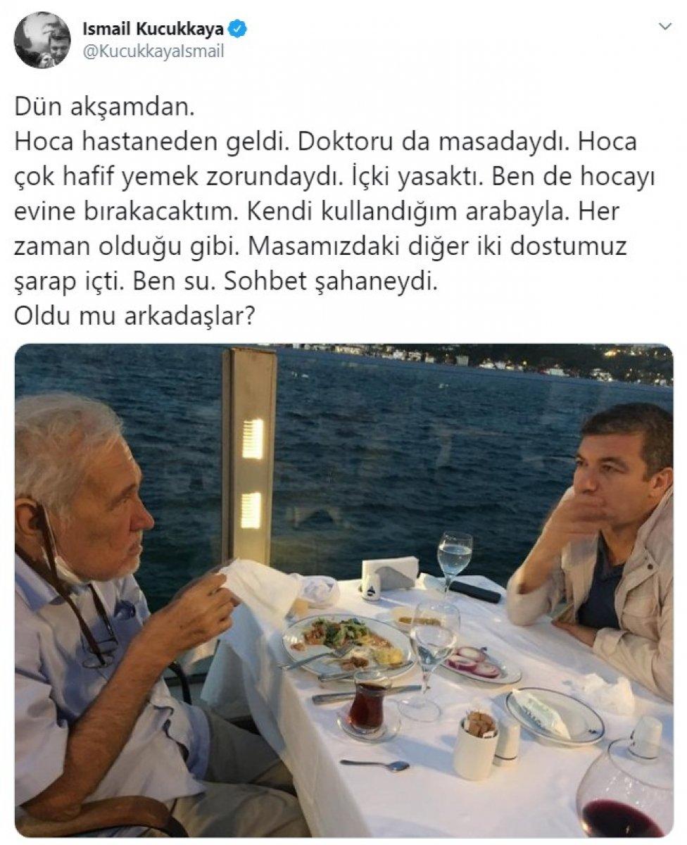 İsmail Küçükkaya, alkolü sakladı iddiasına cevap verdi