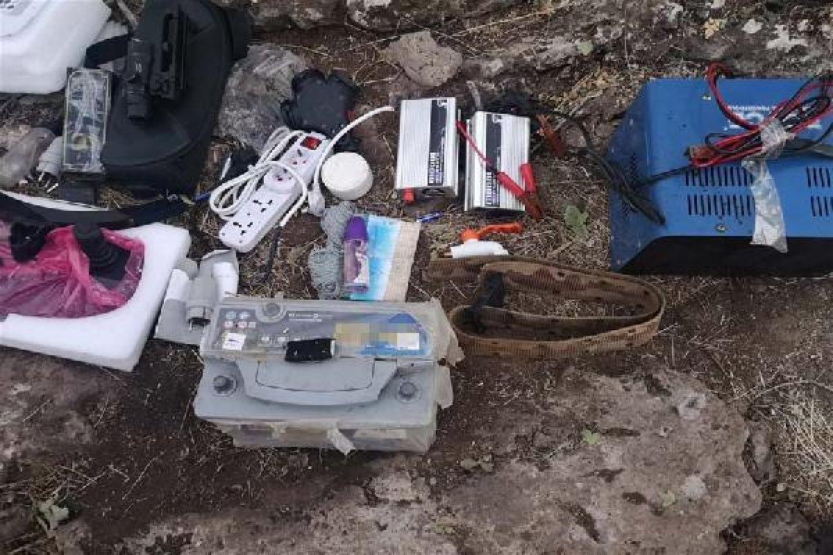 Pençe-Kaplan Operasyonu'nda ele geçirilen malzemeler