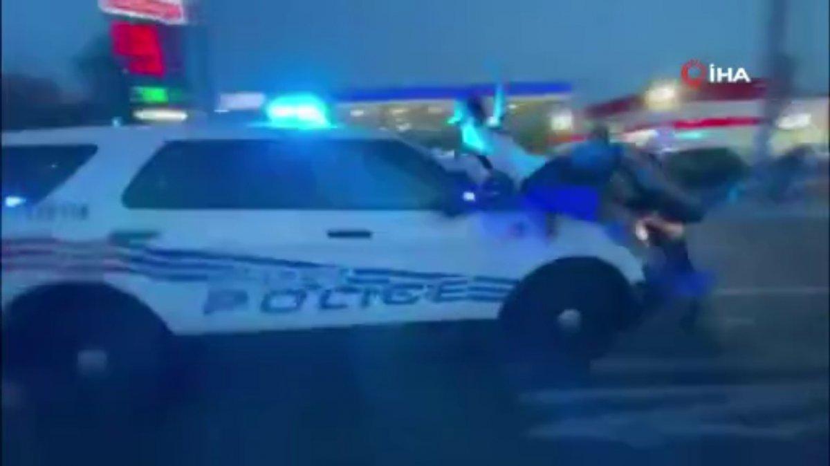 ABD'de polis göstericilerin üzerine aracı sürdü