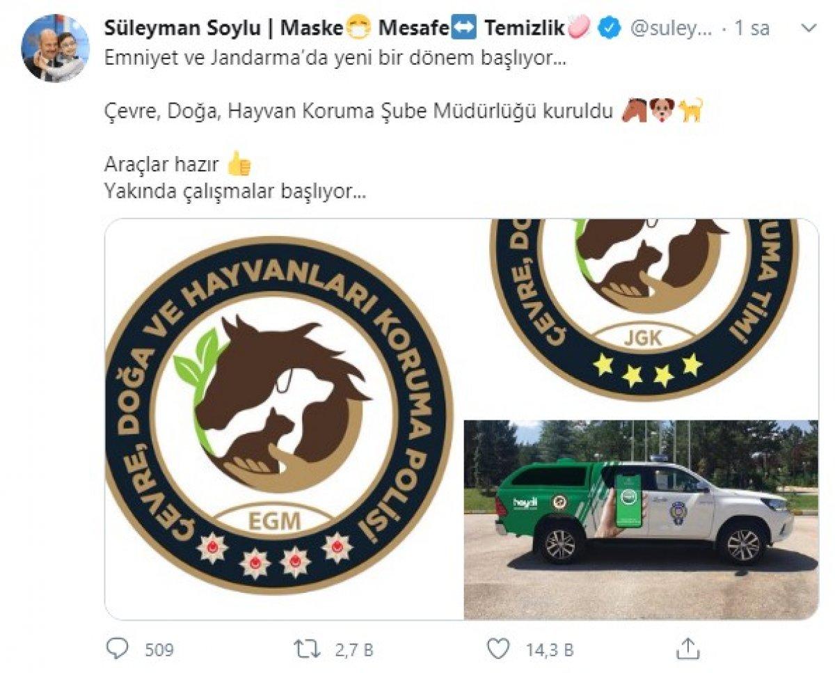 Çevre, Doğa, Hayvan Koruma Şube Müdürlüğü kuruldu