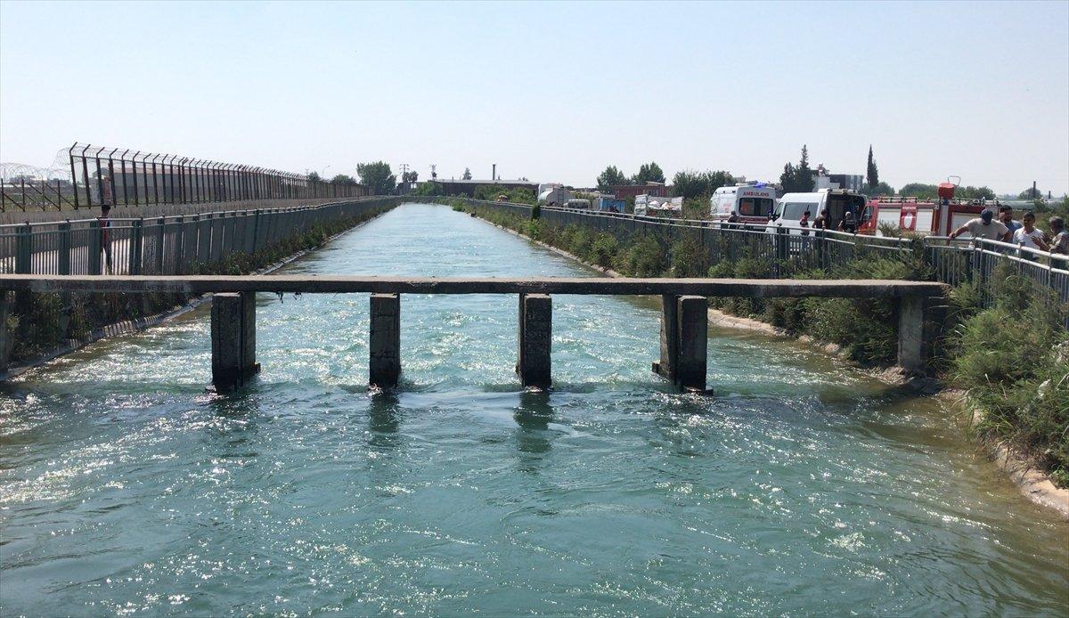 Adana'da sulama kanalına giren genç kayboldu