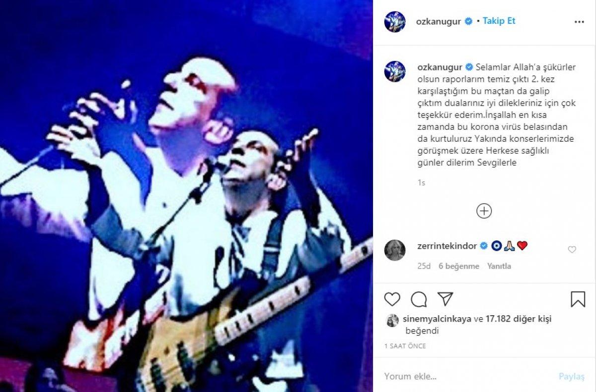 Özkan Uğur kanseri yendiğini açıkladı