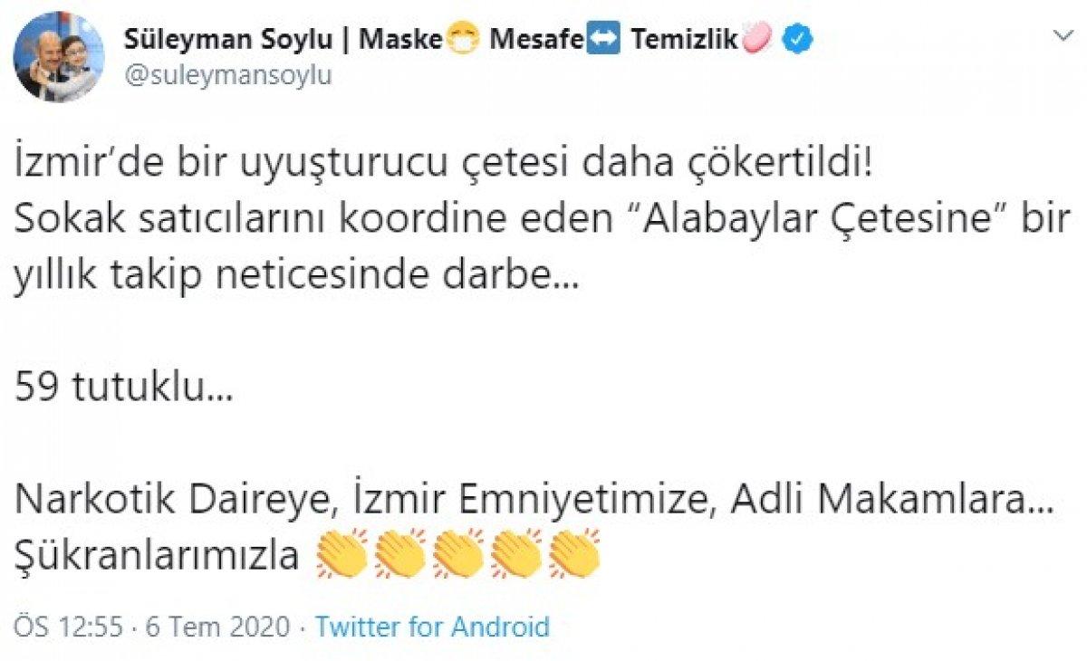 İzmir'in uyuşturucu çetesi 'Alabaylar' çökertildi