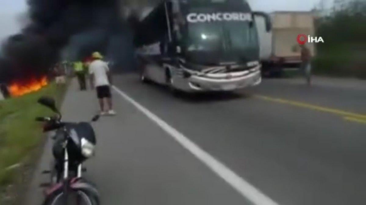 Kolombiya'da petrol tankeri faciası:7 kişi öldü 40 yaralı