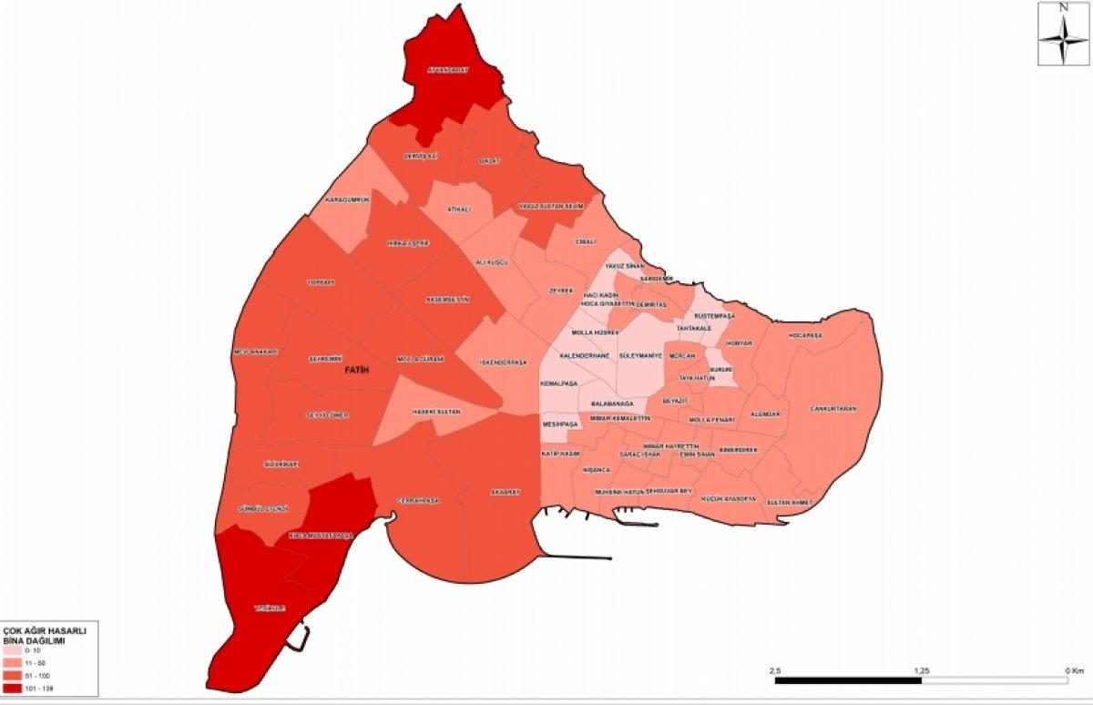 İstanbul'da depremden en fazla zarar görecek ilçeler