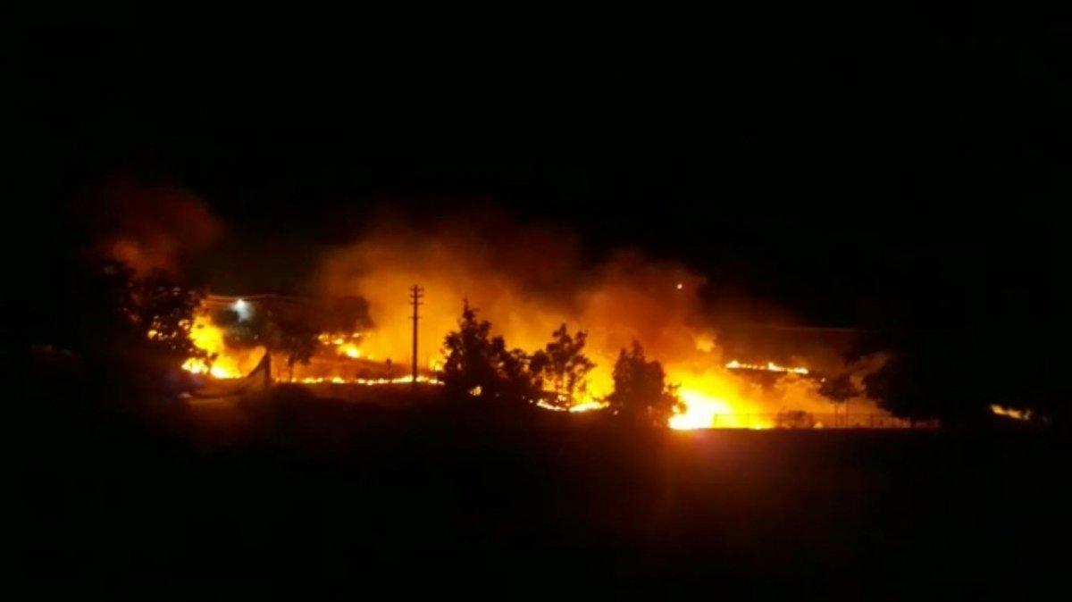 Elazığ'da elektrik trafosunda yangın çıktı