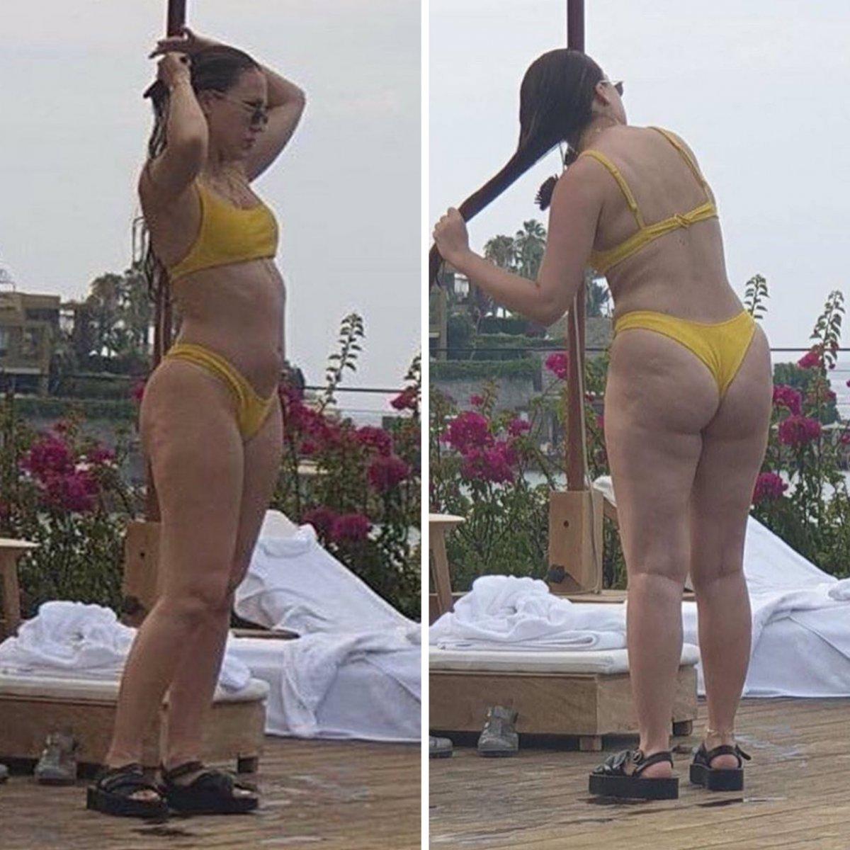 Duygu Özaslan'ın bikinili fotoğrafı olay oldu