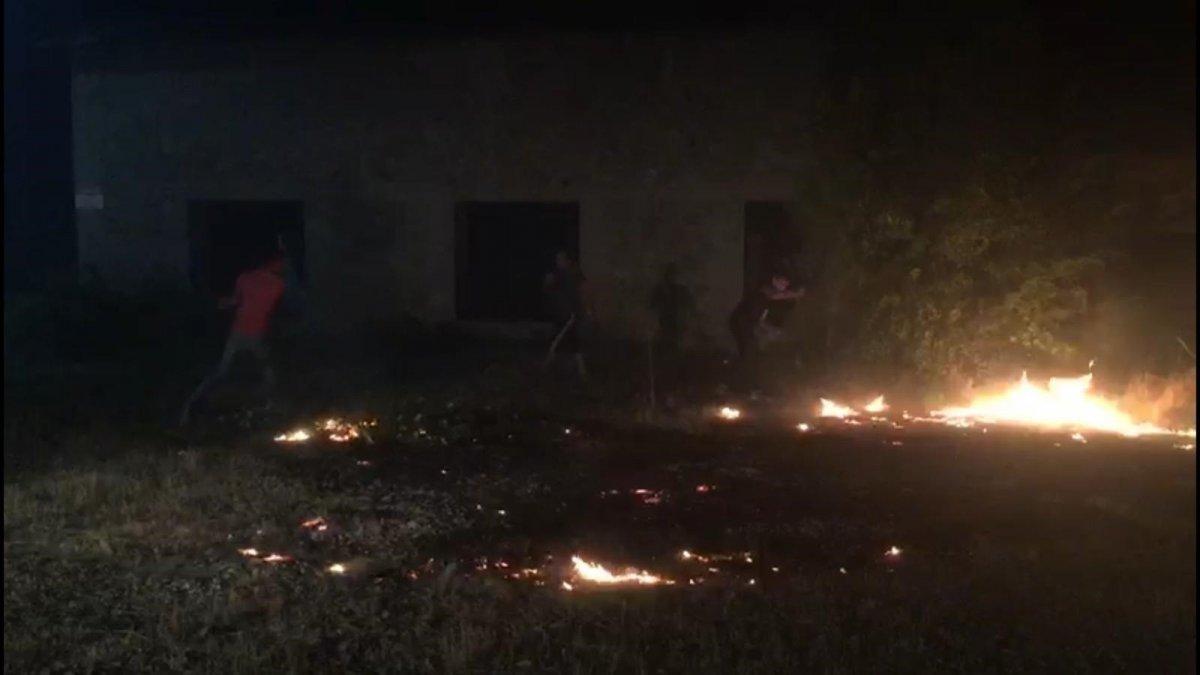 Elazığ'da elektrik trafosunda yangın çıktı