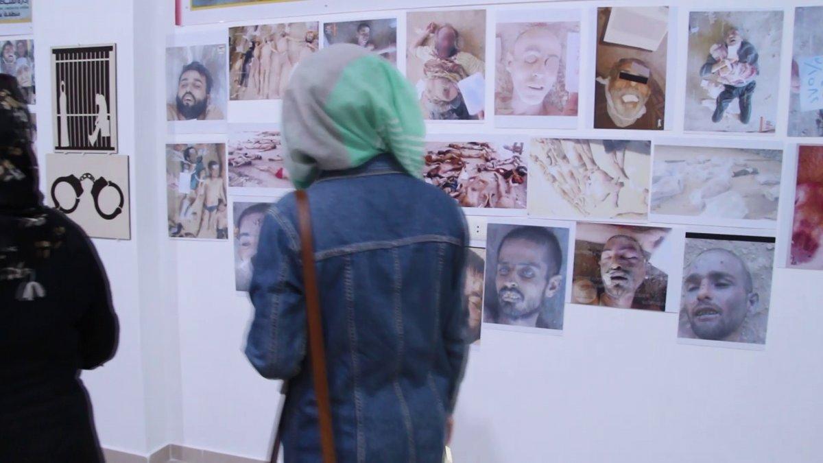 Suriye'de rejim tarafından öldürülenler için sergi açıldı