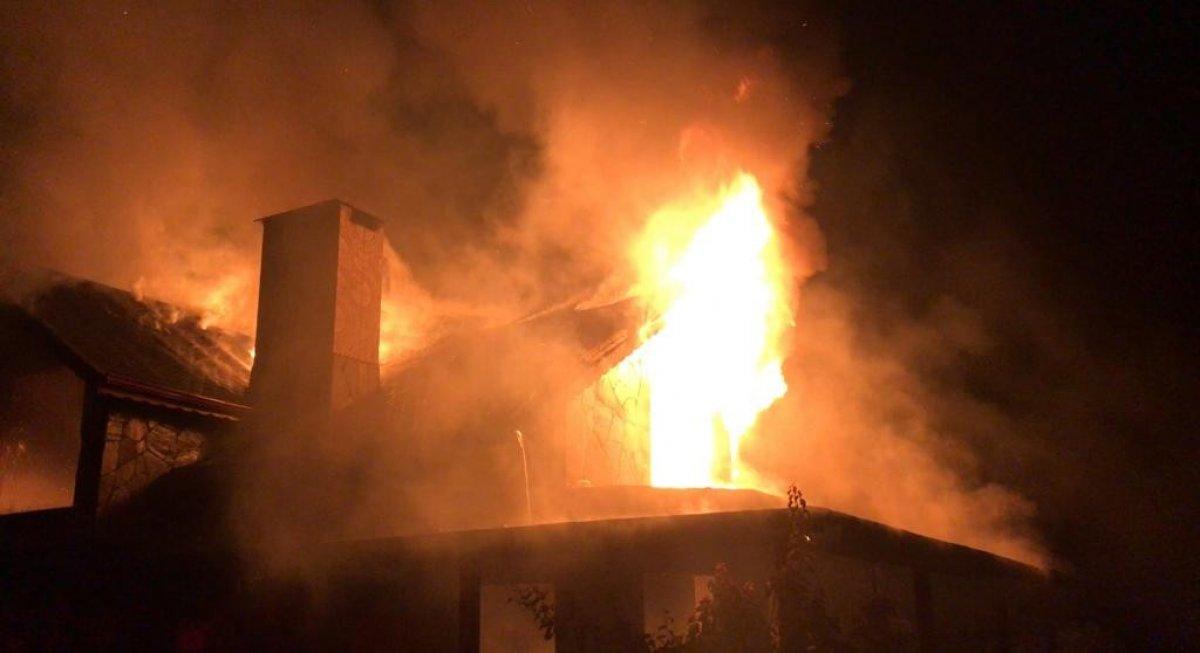 Aydın'da boş bir villada yangın çıktı