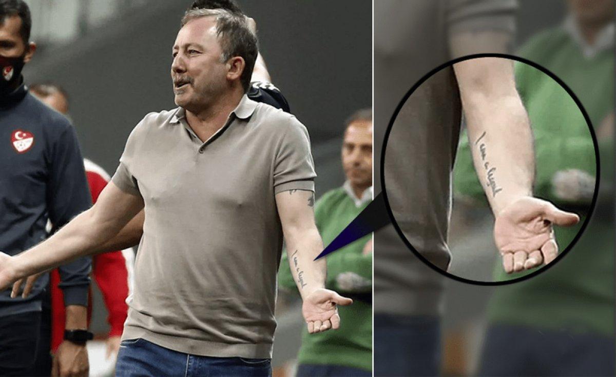 Sergen Yalçın'ın ilginç dövmesi