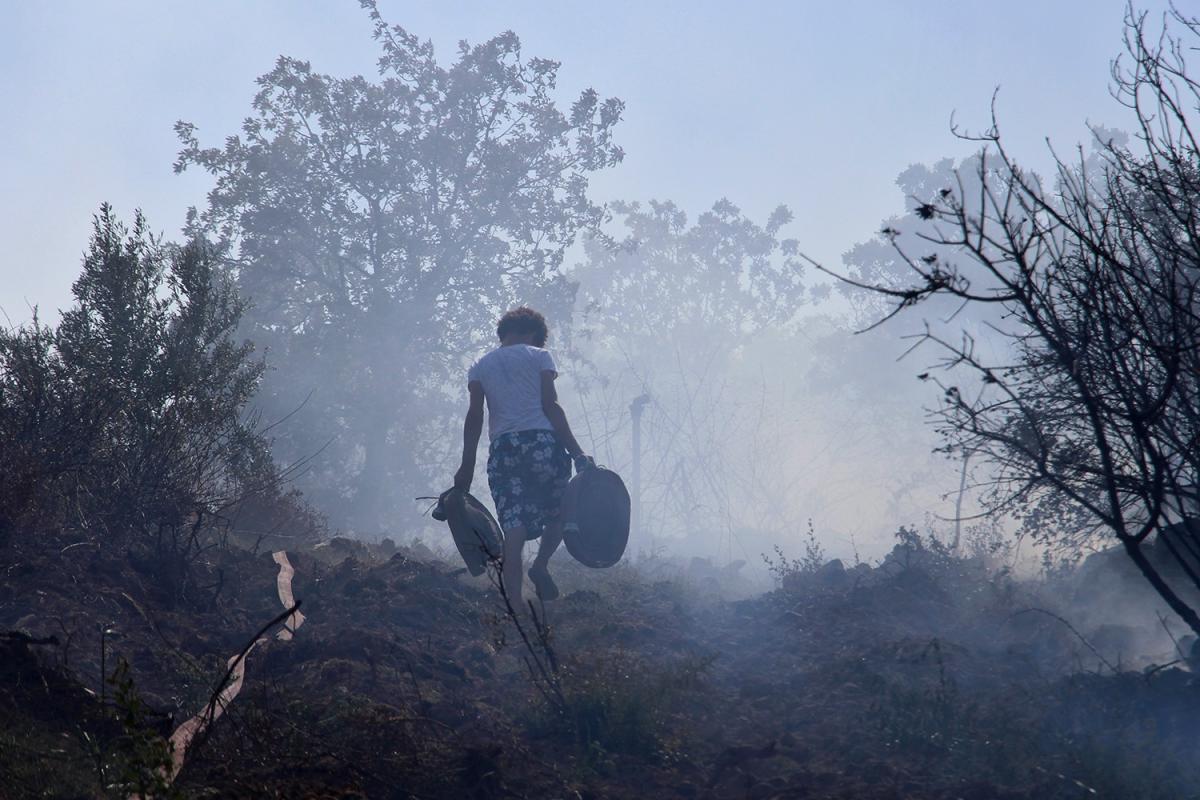 Manisa’da 20 dekar alan küle döndü