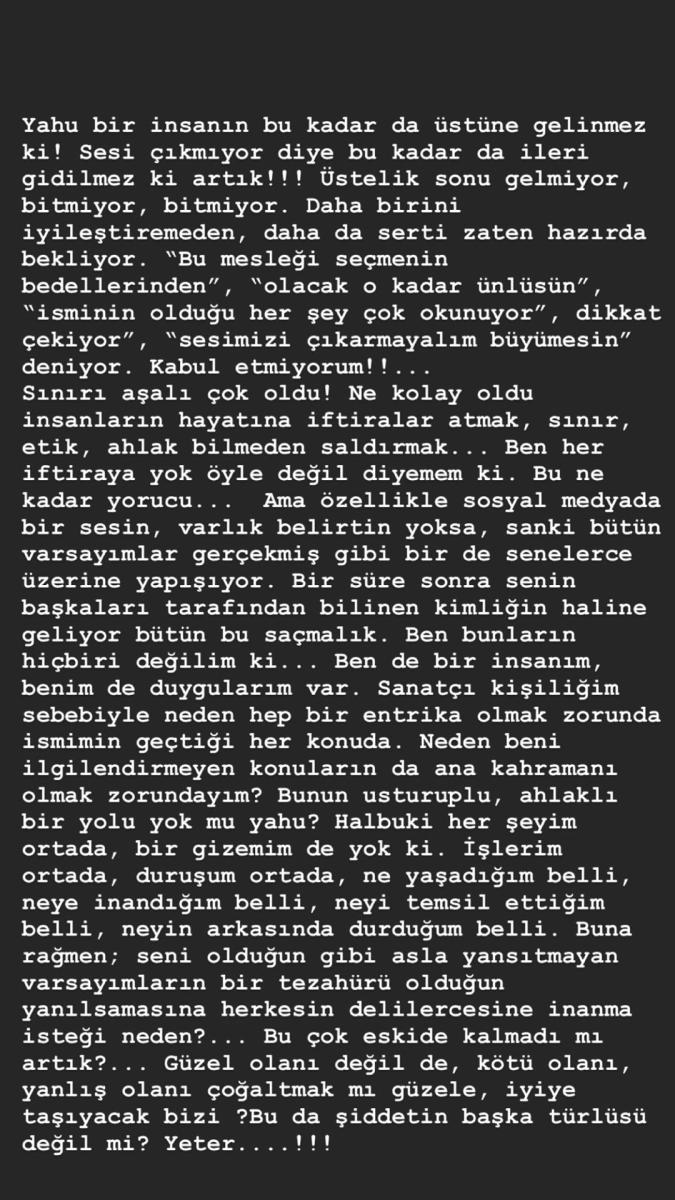 Serenay Sarıkaya isyan etti