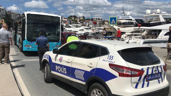 Beşiktaş'ta halk otobüsü, yayaya çarptı