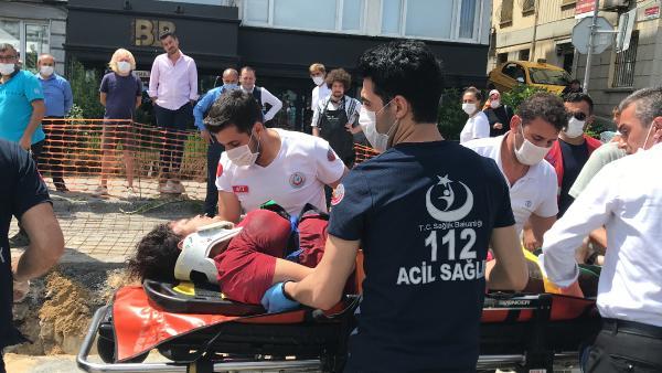 Beşiktaş'ta halk otobüsü, yayaya çarptı