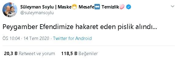 İslam'a ve Hz. Muhammed'e hakaret eden şahıs tutuklandı