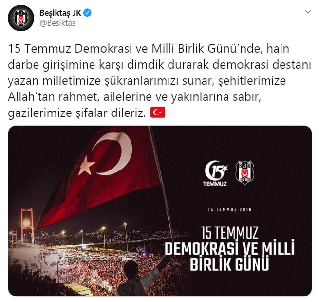 4 büyüklerin 15 Temmuz paylaşımları