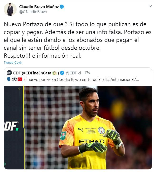 Claudio Bravo'dan Beşiktaş yalanlaması