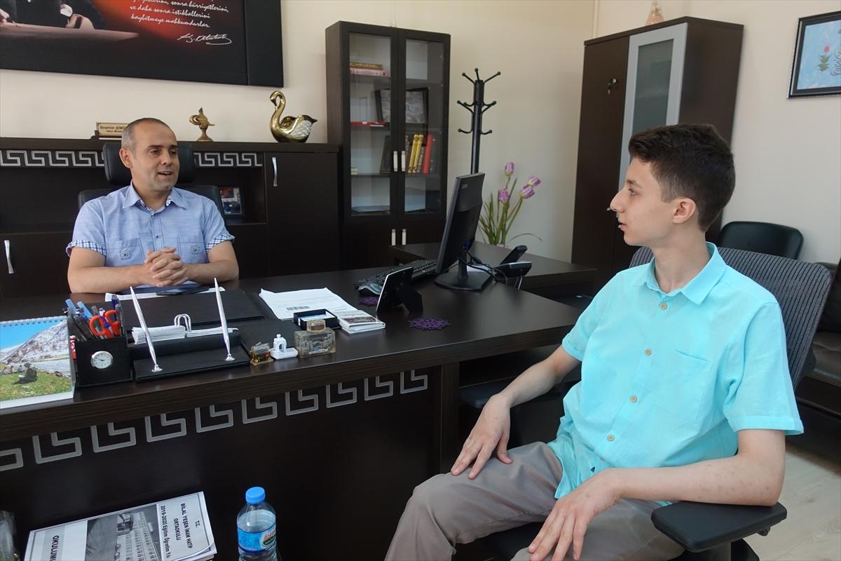 LGS'de tam puan alan Ali Fuad, mühendis olmak istiyor