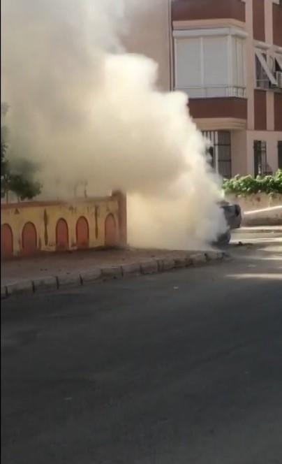 Antalya'da alev topuna dönen araç