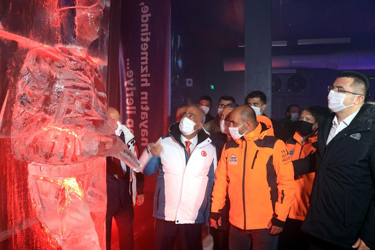 Erzurum'da Türkiye'nin ilk buz müzesi açıldı