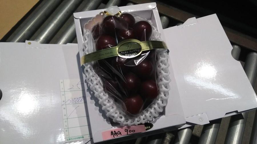 Japonya'da bir salkım üzüm, 83 bin liraya alıcı buldu