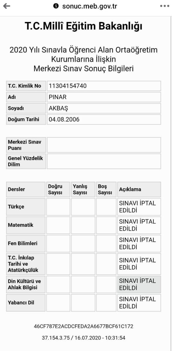 LGS'de cevap kağıdı kayboldu, sınavı iptal edildi