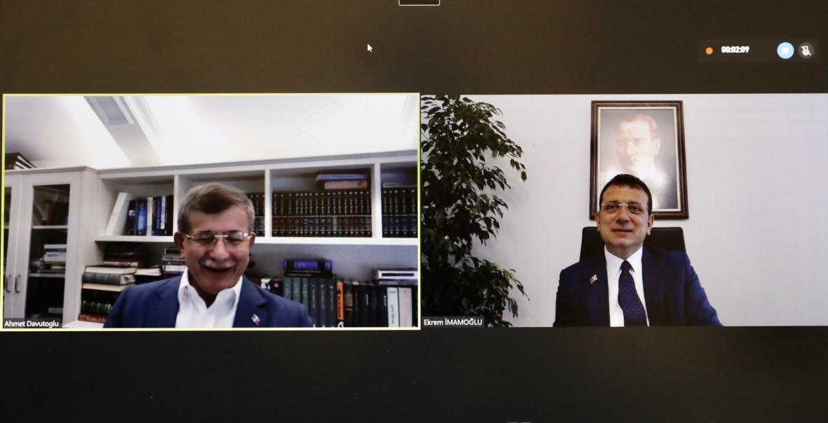 Davutoğlu ile İmamoğlu Kanal İstanbul'a karşı birleşti