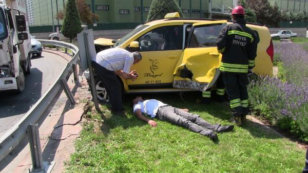 Konya'da taksi ile otomobil çarpıştı: 1 ölü, 5 yaralı