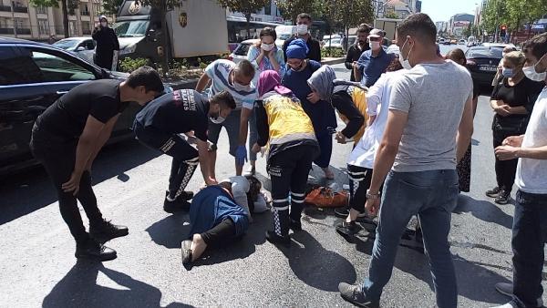 Esenyurt'ta anne ve kucağındaki bebeğine araba çarptı