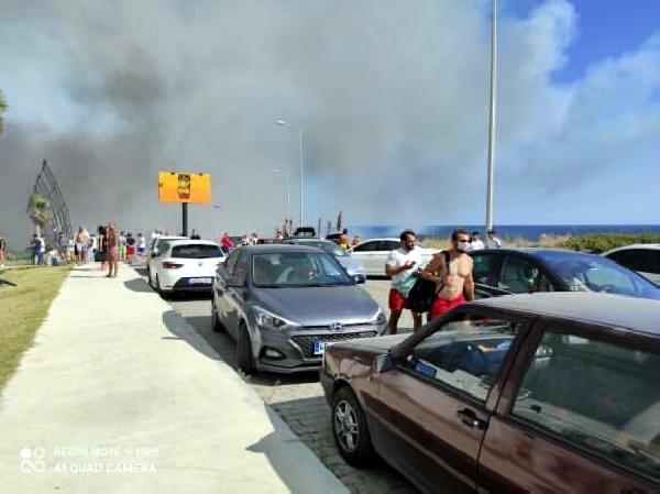 Alaçatı'daki orman yangını kontrol altına alındı