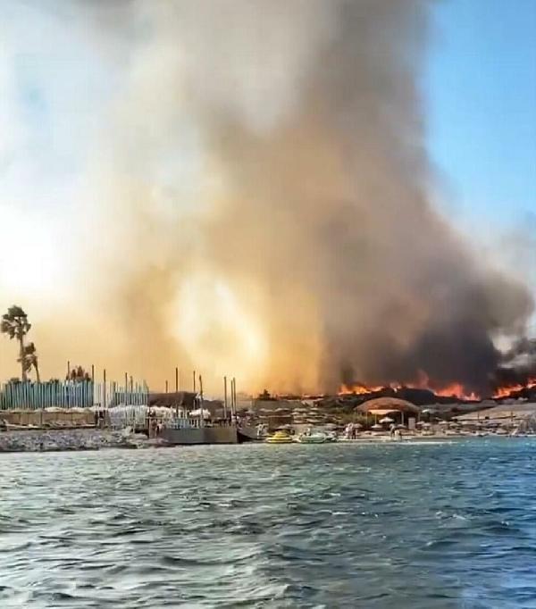 Alaçatı'daki orman yangını kontrol altına alındı