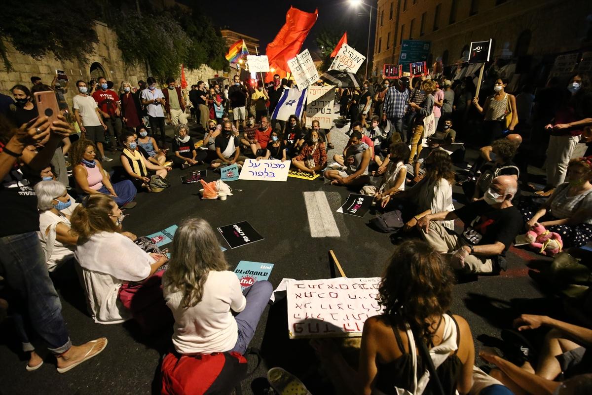 İsrail'de Başbakan Netanyahu karşıtı gösteri düzenlendi