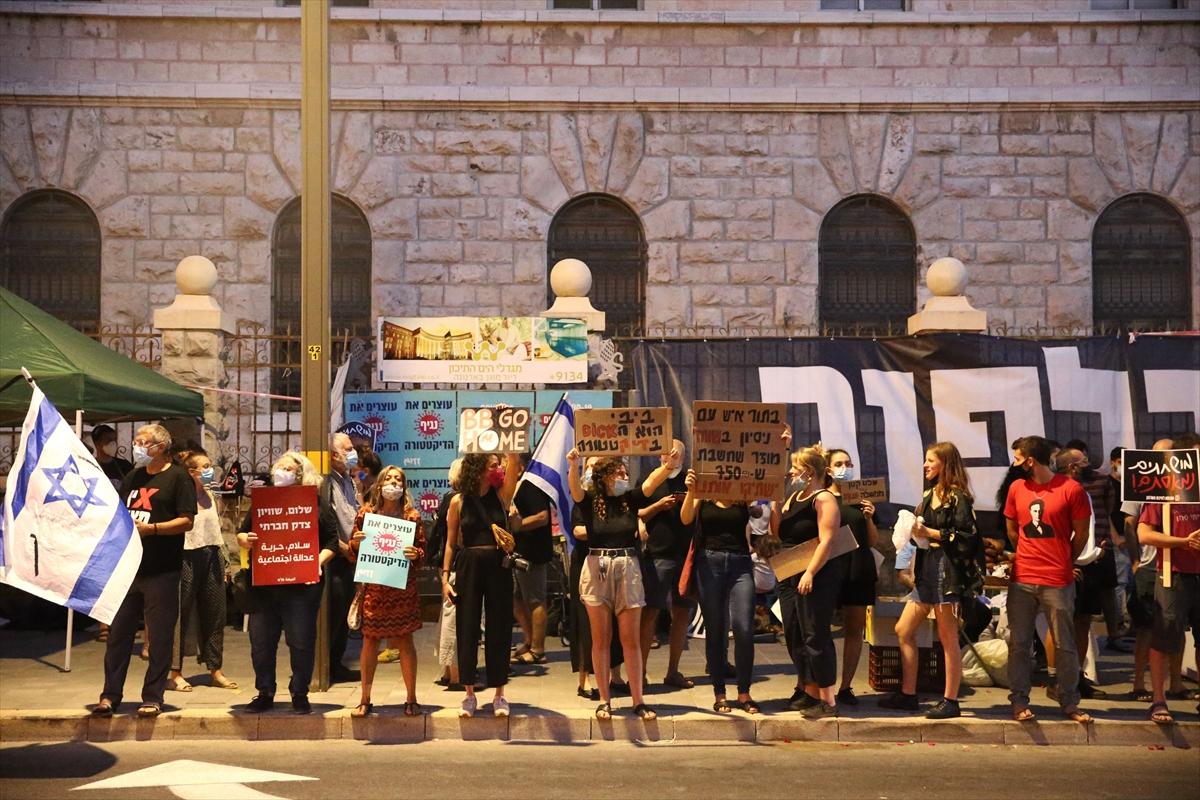 İsrail'de Başbakan Netanyahu karşıtı gösteri düzenlendi