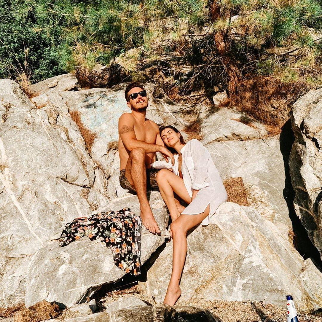 Deniz Baysal eşi Barış Yurtçu ile tatilde