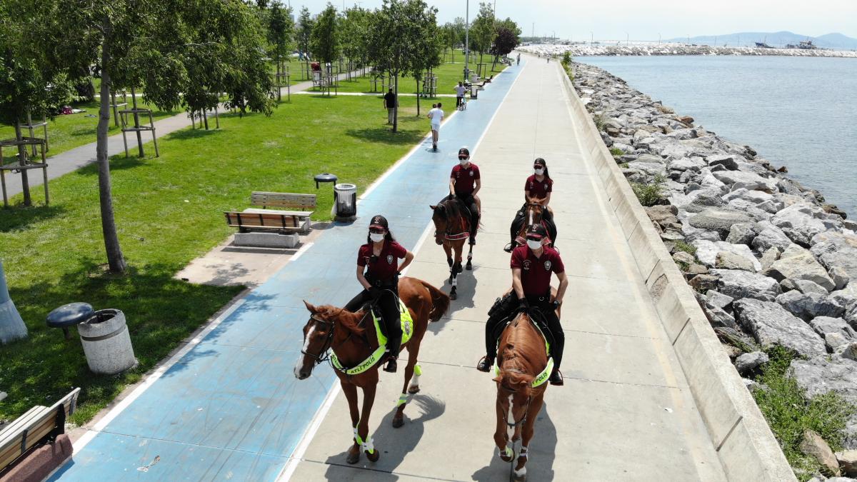 Bostancı Sahili atlı devriyeye emanet