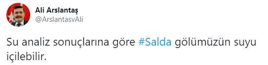 Burdur Valisi Arslantaş: Salda Gölü'nün suyu içilebilir