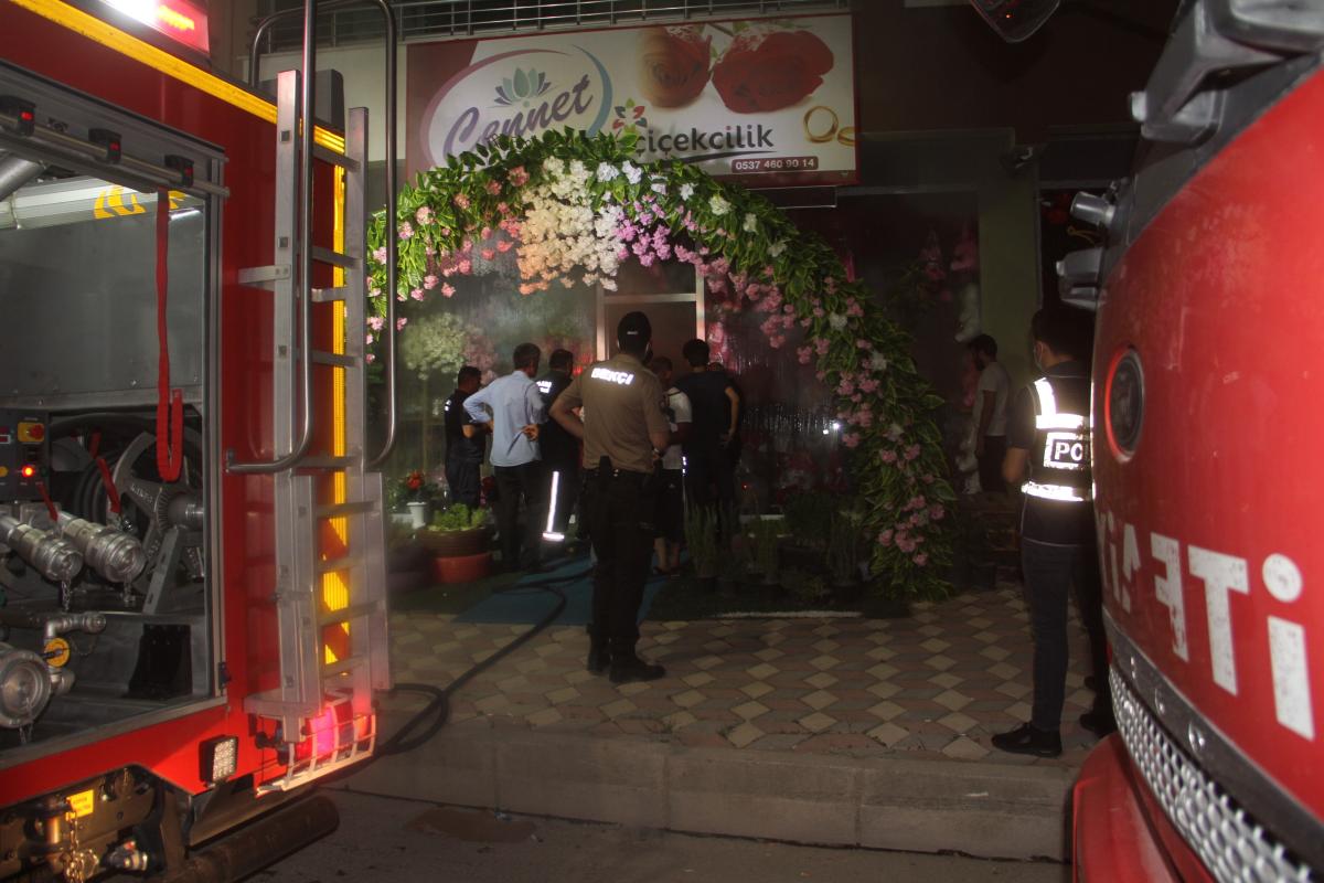 Elazığ'da bir iş yerinde yangın çıktı