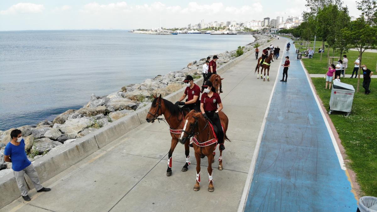 Bostancı Sahili atlı devriyeye emanet