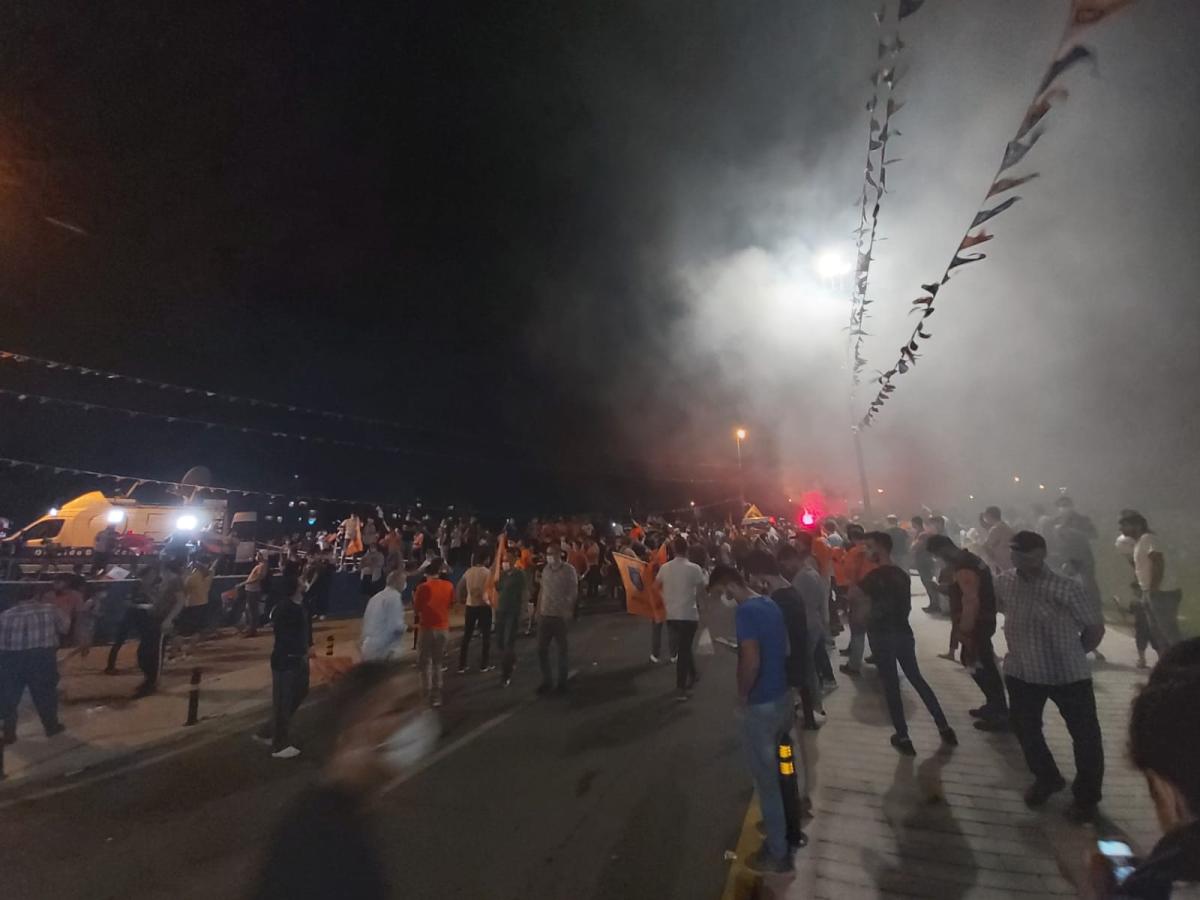 Başakşehirlilerin şampiyonluk kutlamaları