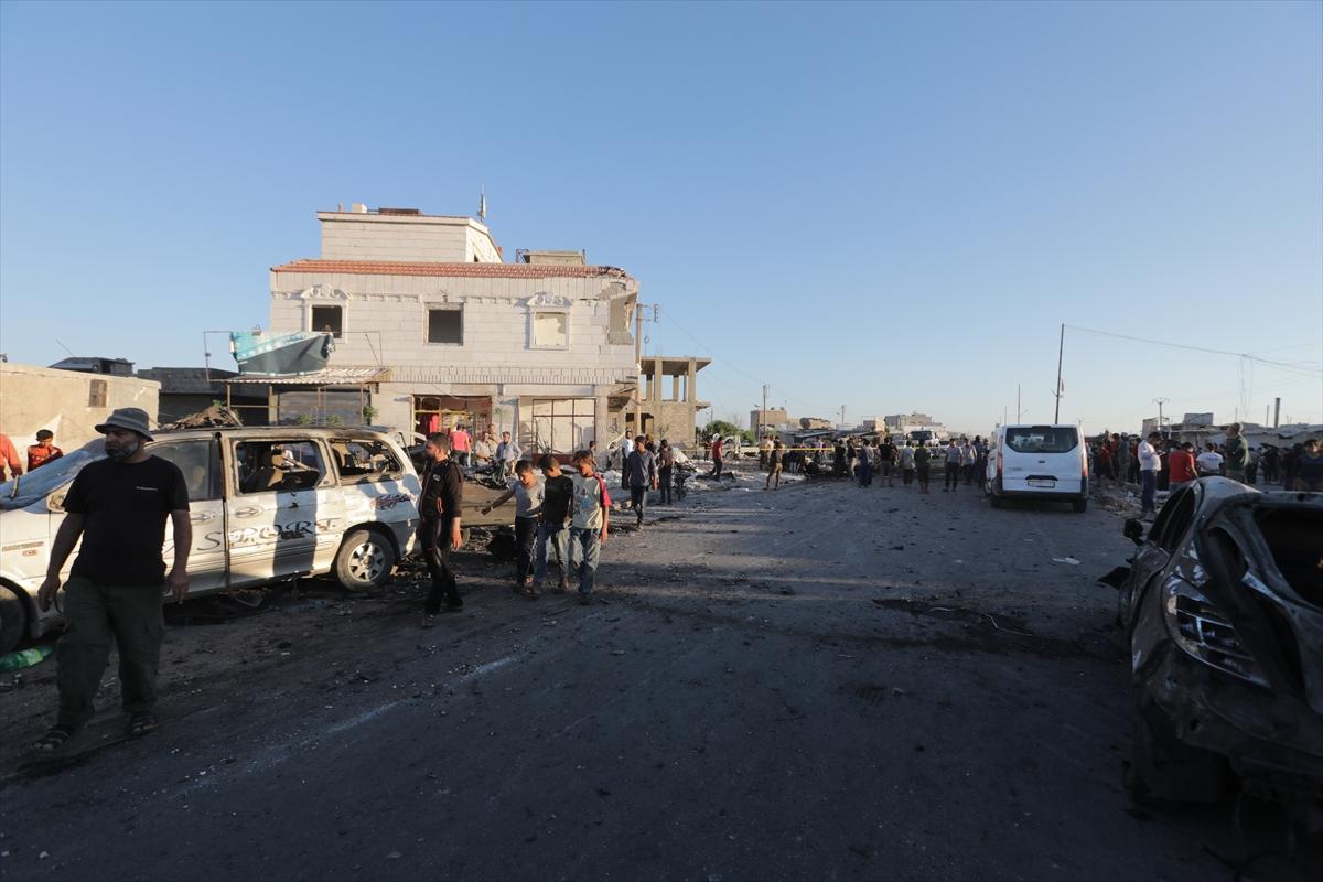 Azez'de bomba yüklü araç patladı: 7 ölü, 100 yaralı