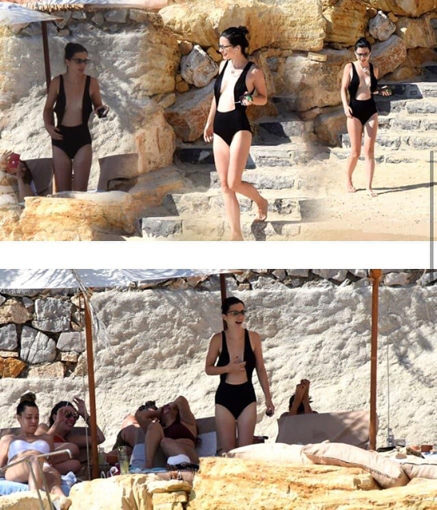 Merve Boluğur, mayosunu yanlış giydi