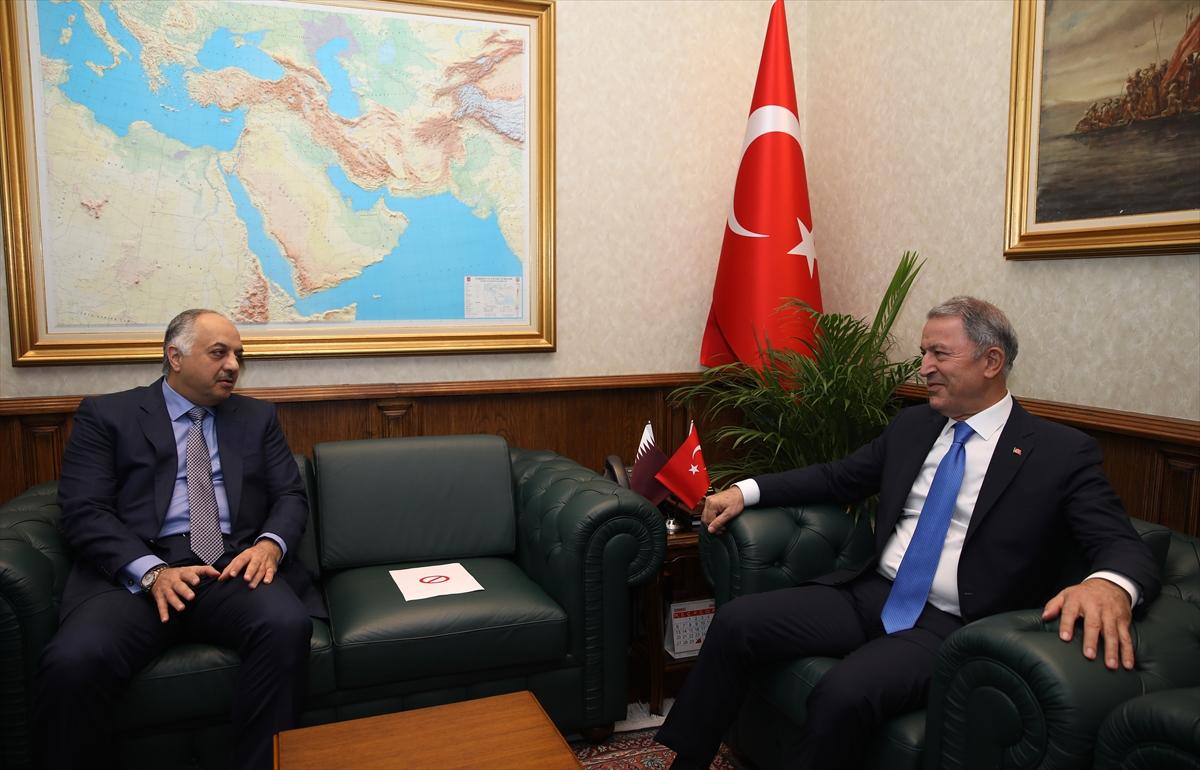 Bakan Akar Katarlı mevkidaşını kabul etti