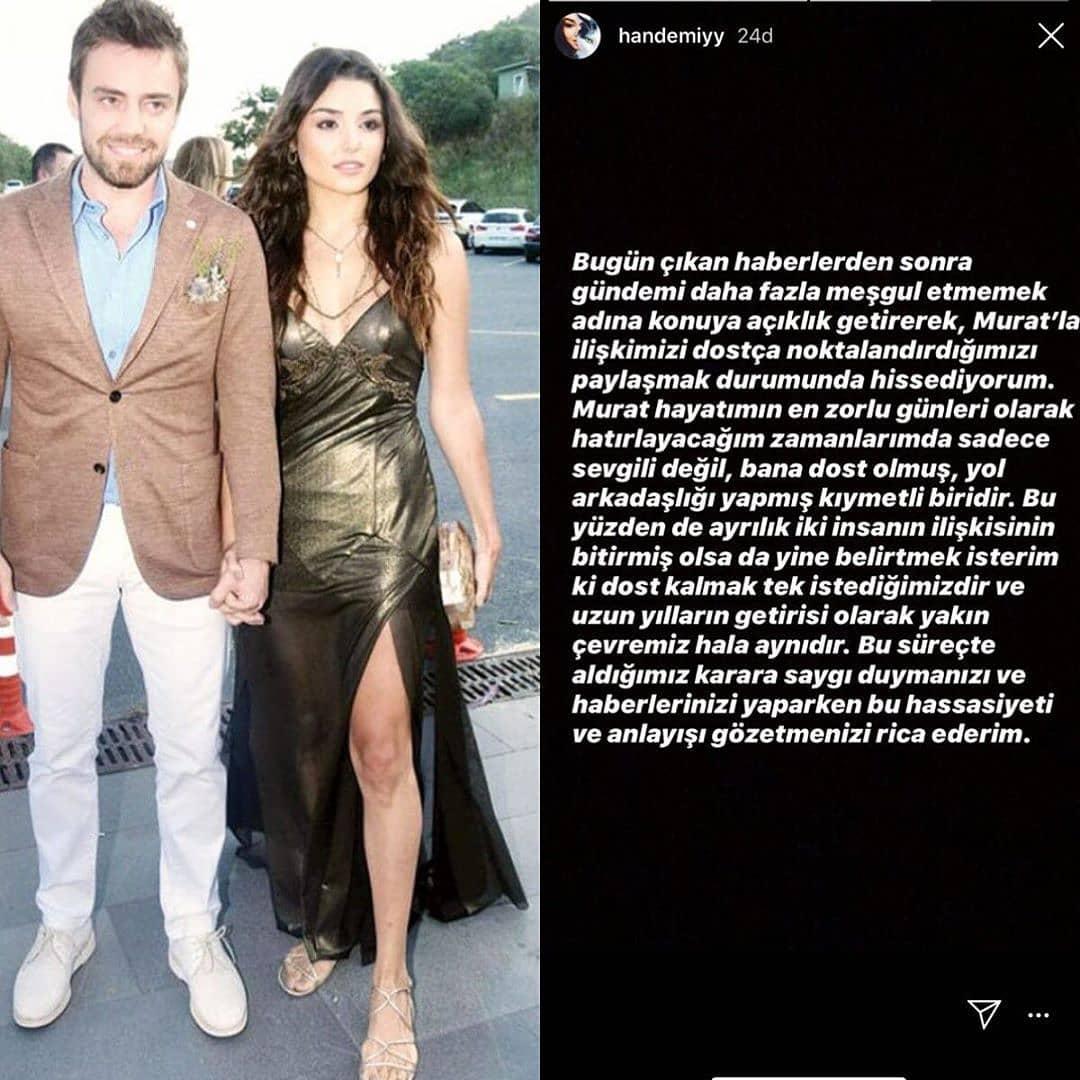 Hande Erçel'in öpüşme sahnesi gündem oldu