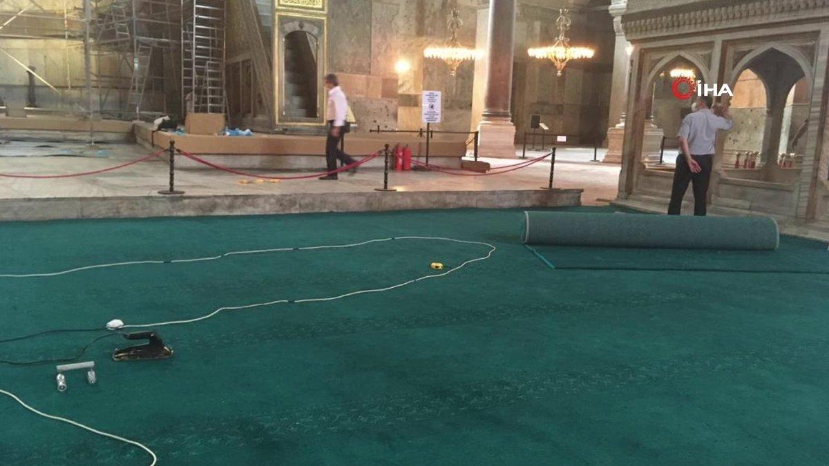 Ayasofya'nın halıları yüzde yüz yerli yünden