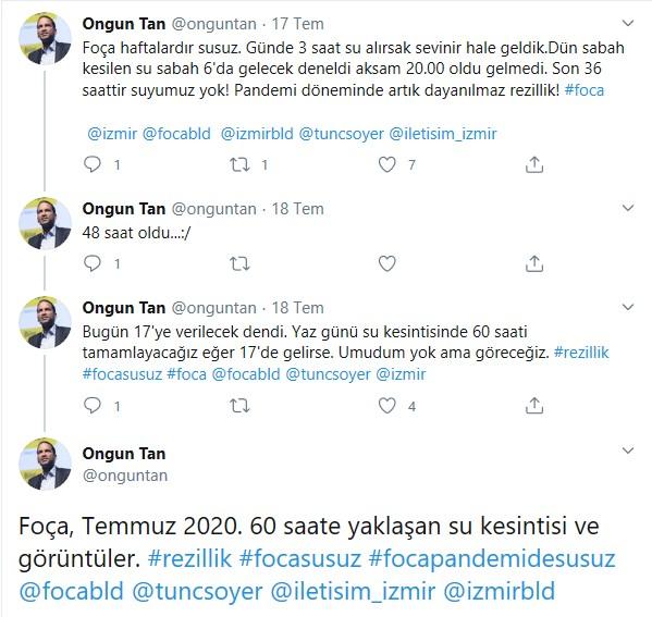 İzmir'de tankerle su taşındı