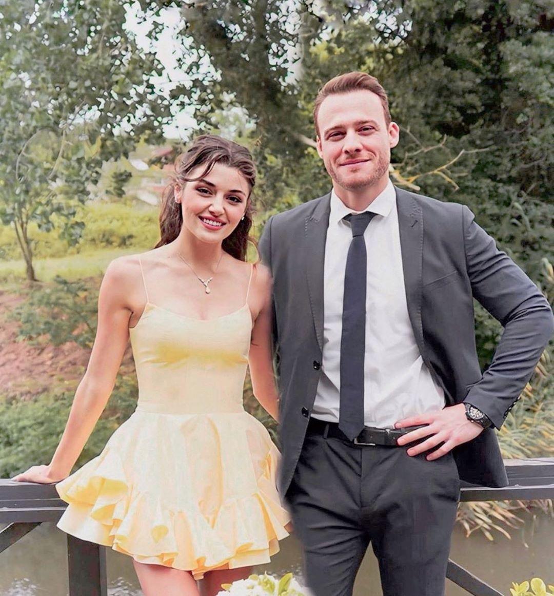 Hande Erçel'in öpüşme sahnesi gündem oldu