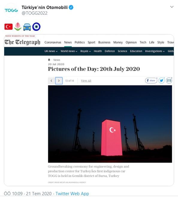 Yerli otomobil İngiliz basınında yer aldı