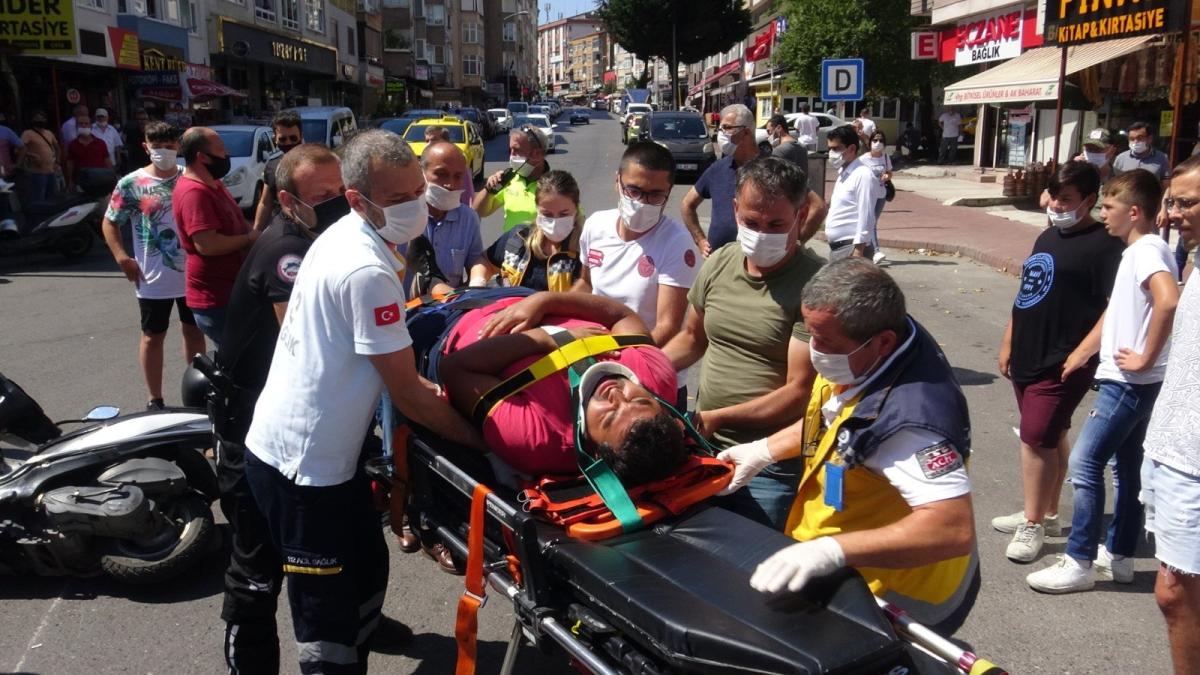 Zonguldak'ta motosiklet yayaya çarptı: 2 yaralı